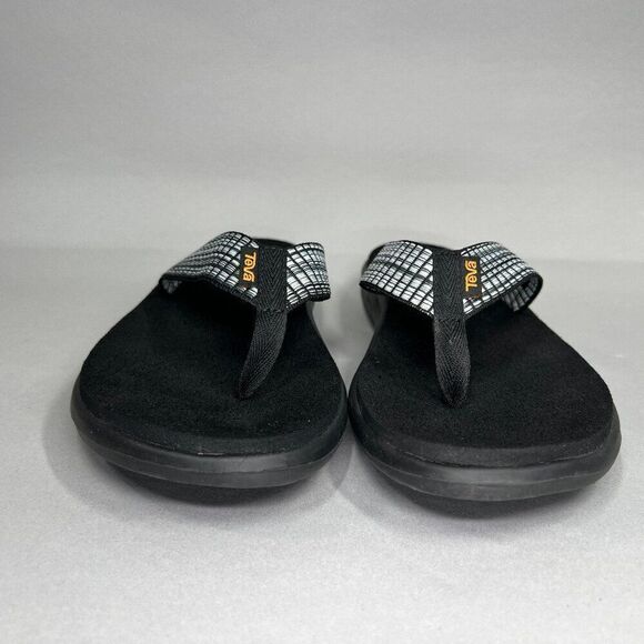 Teva Voya Sandals Women's Size 9 Black Summer Beach Athletic Recovery Flip Flops - Picture 2 of 11
